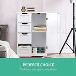 Artiss Bathroom Cabinet Storage Drawers White - Furniture > Bathroom > Bathroom Cabinets Cupboards & Storage