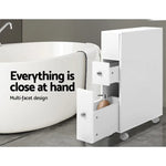 Artiss Bathroom Cabinet Storage Toilet Organiser - Furniture > Bathroom > Bathroom Cabinets Cupboards & Storage
