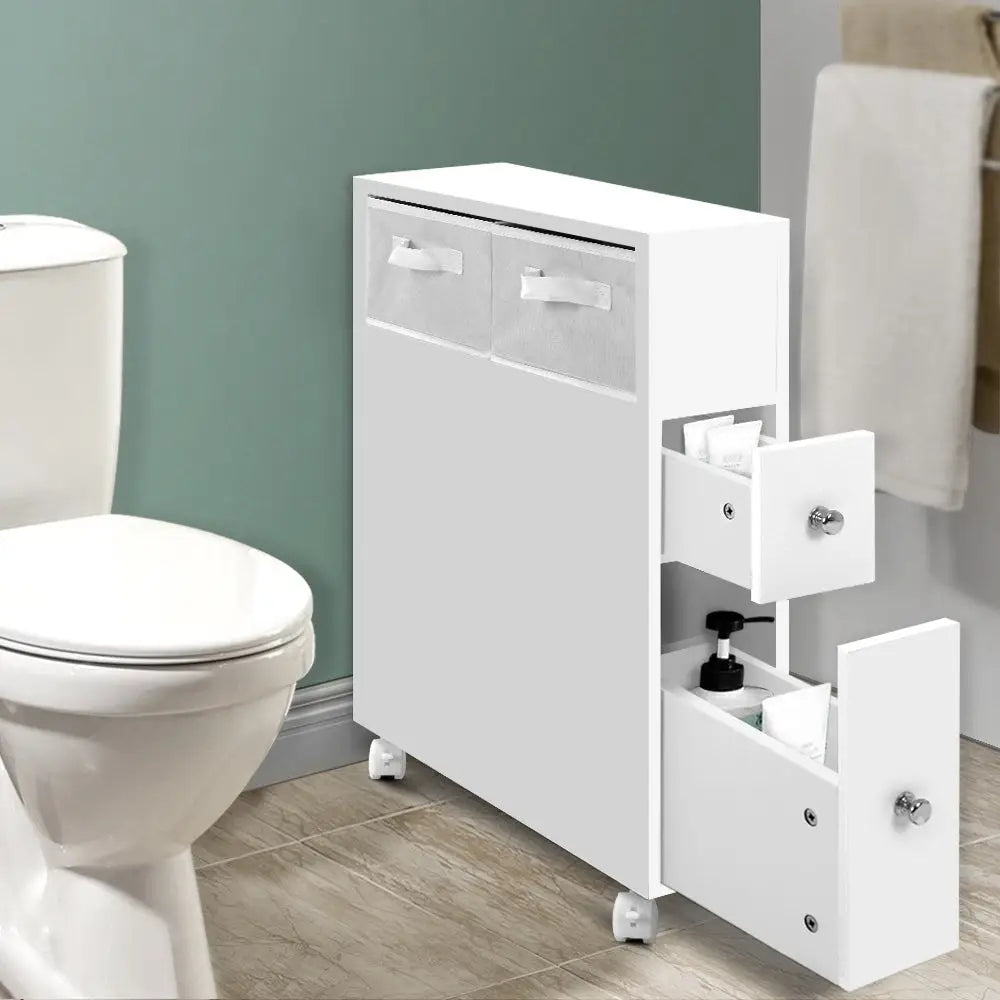Artiss Bathroom Cabinet Storage Toilet Organiser - Furniture > Bathroom > Bathroom Cabinets Cupboards & Storage