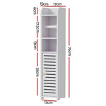 Artiss Bathroom Cabinet Toilet Roll Holder Tissue Organizer 3 Tier Floor Cabinet - Furniture > Bathroom