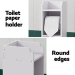 Artiss Bathroom Cabinet Toilet Roll Holder Tissue Organizer 3 Tier Floor Cabinet - Furniture > Bathroom