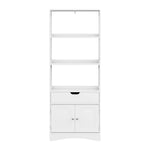 Artiss Bathroom Floor Storage Cabinet with 2 Drawers 3 Open Shelves 2 Doors White - Furniture > Bathroom > Bathroom