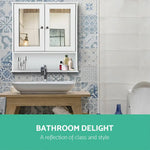 Artiss Bathroom Mirror Cabinet Storage Cupboard - Furniture > Bathroom