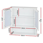 Artiss Bathroom Mirror Cabinet Storage Cupboard - Furniture > Bathroom