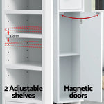 Artiss Bathroom Storage Cabinet 180cm Tall Slim Floor Cupboard Toilet Narrow Linen Tower - Furniture > Bathroom >