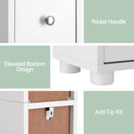 Artiss Bathroom Storage Cabinet 180cm Tall Slim Floor Cupboard Toilet Narrow Linen Tower - Furniture > Bathroom >