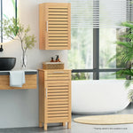 Artiss Bathroom Storage Cabinet 70cm wooden 2 Tier Shelf Wall Mounted JILL - Furniture > Bathroom