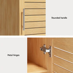 Artiss Bathroom Storage Cabinet 70cm wooden 2 Tier Shelf Wall Mounted JILL - Furniture > Bathroom