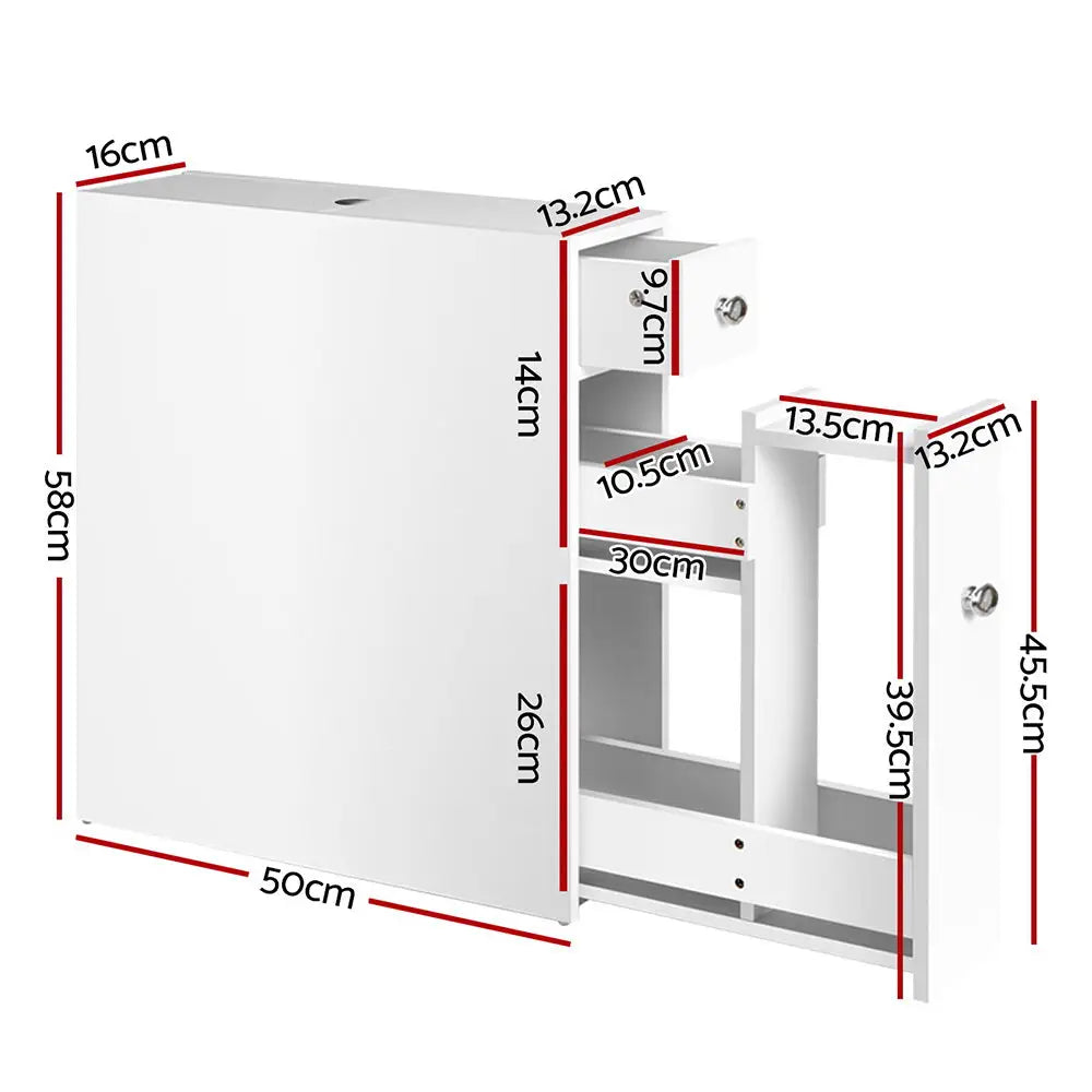 Artiss Bathroom Storage Cabinet Tissue Holder - Furniture > Bathroom
