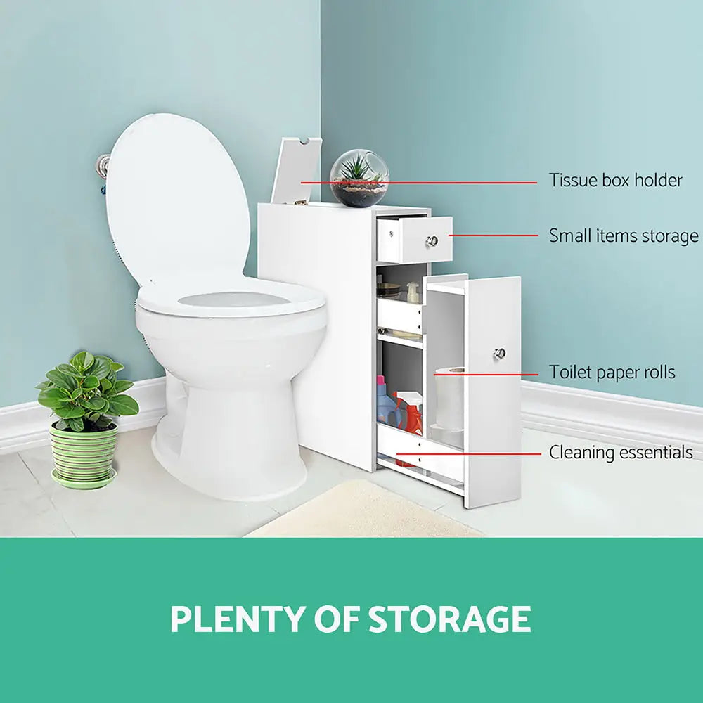 Artiss Bathroom Storage Cabinet Tissue Holder - Furniture > Bathroom