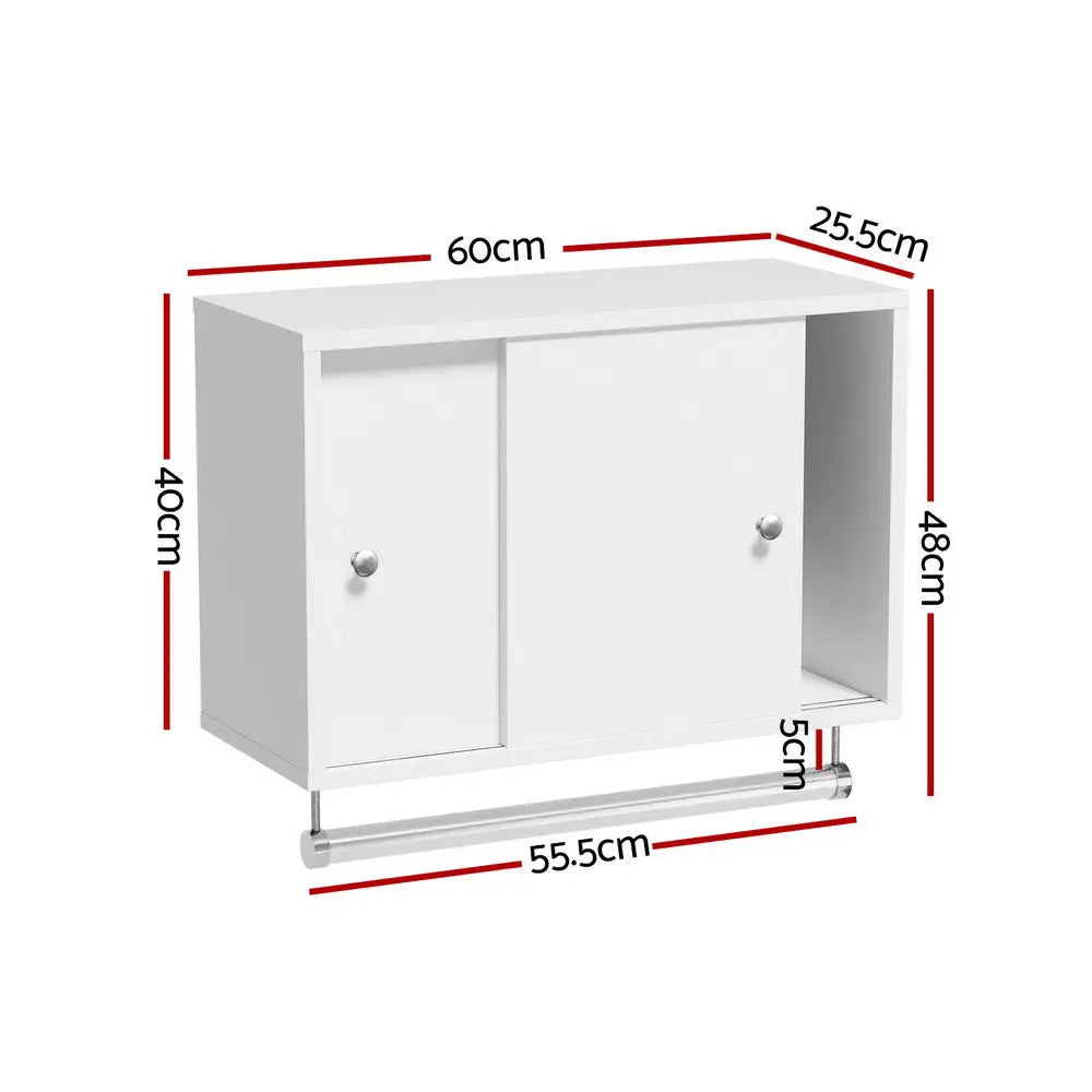 Artiss Bathroom Storage Cabinet Wall Mounted Cupboard Vanity Medicine Organiser - Furniture > Bathroom