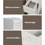 Artiss Bathroom Toilet Storage Cabinet Laundry Tallboy Cupboard Slim Corner - Furniture > Bathroom > Bathroom Cabinets
