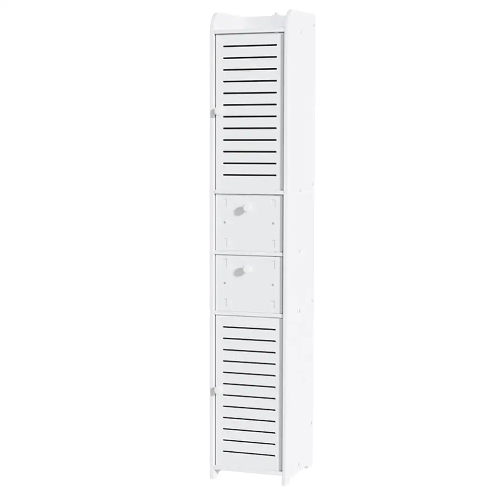 Artiss Bathroom Toilet Storage Cabinet Laundry Tallboy Cupboard Slim Corner - Furniture > Bathroom > Bathroom Cabinets