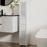 Artiss Bathroom Toilet Storage Cabinet Laundry Tallboy Cupboard Slim Corner - Furniture > Bathroom > Bathroom Cabinets