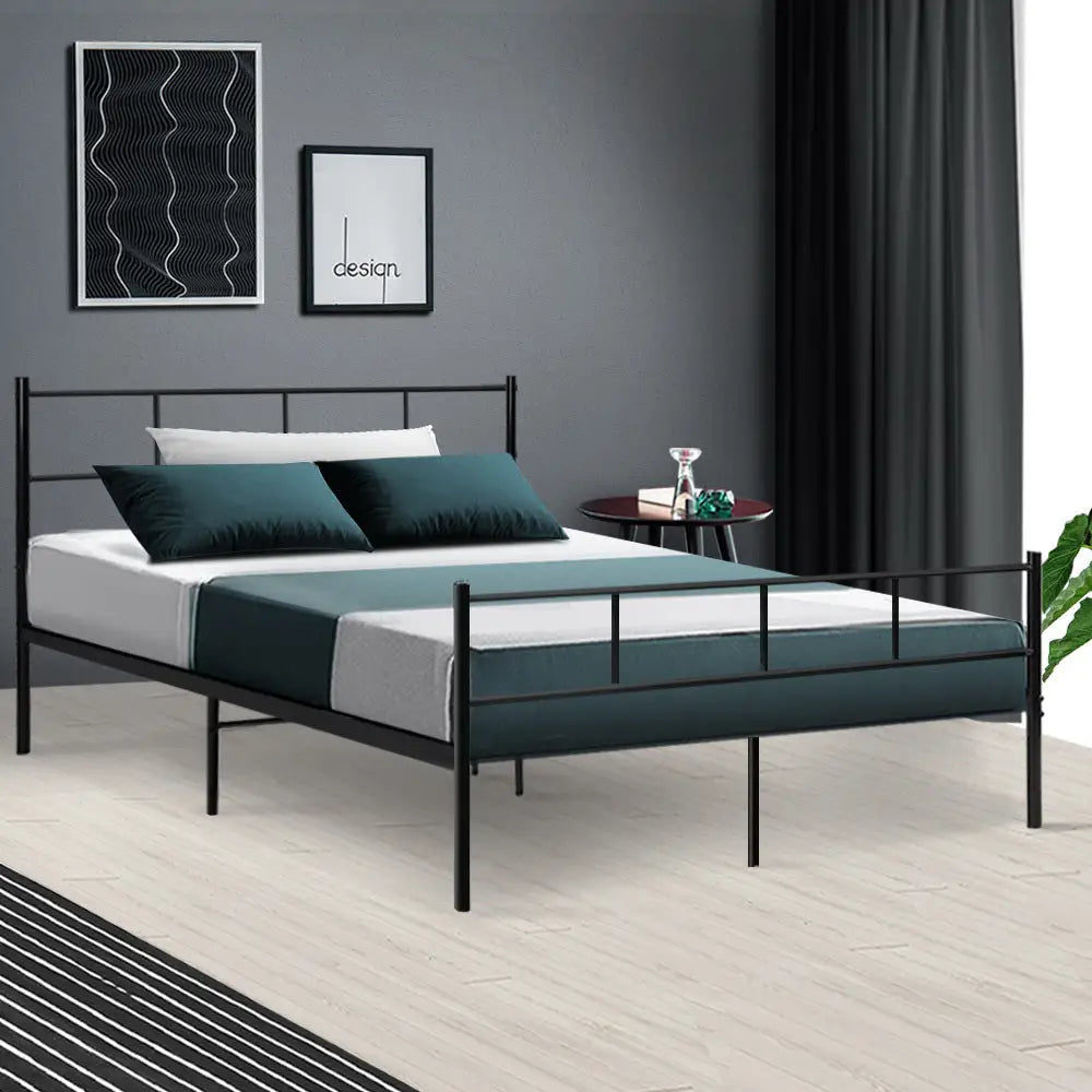 Artiss Bed Frame Double Metal Bed Frames SOL - Furniture > Bedroom