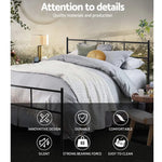 Artiss Bed Frame Double Metal Bed Frames SOL - Furniture > Bedroom