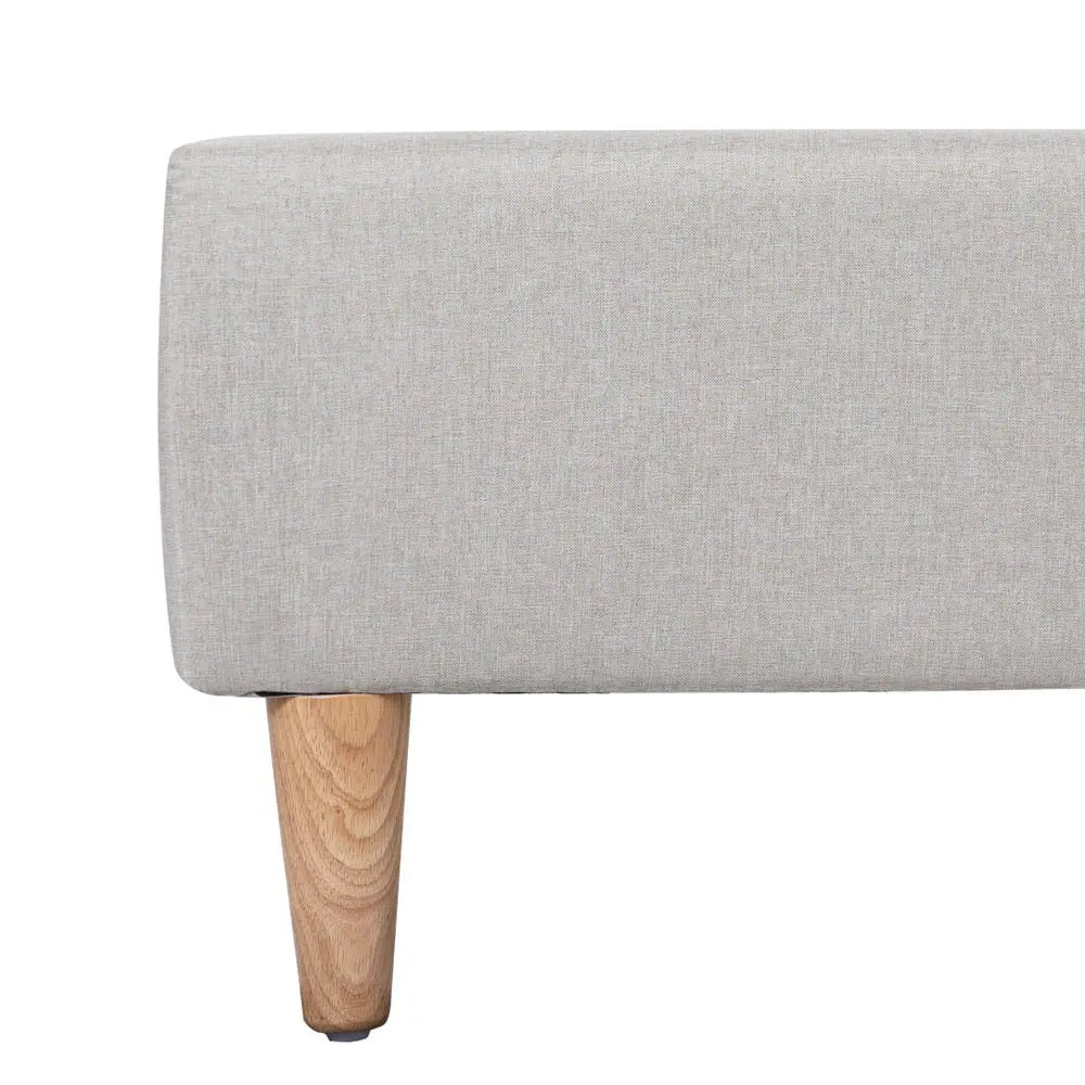 Artiss Bed Frame Double Size Beige ZORA - Furniture > Bedroom