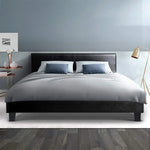 Artiss Bed Frame Double Size Black NEO - Furniture > Bedroom