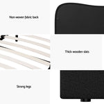 Artiss Bed Frame Double Size Boucle DARA - Furniture > Bedroom > Beds & Bed Frames