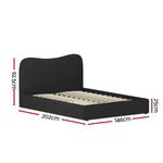 Artiss Bed Frame Double Size Boucle DARA - Furniture > Bedroom > Beds & Bed Frames