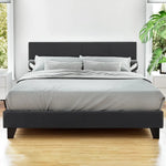Artiss Bed Frame Double Size Charcoal NEO - Furniture > Bedroom > Beds & Bed Frames