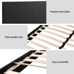 Artiss Bed Frame Double Size Charcoal NEO - Furniture > Bedroom > Beds & Bed Frames