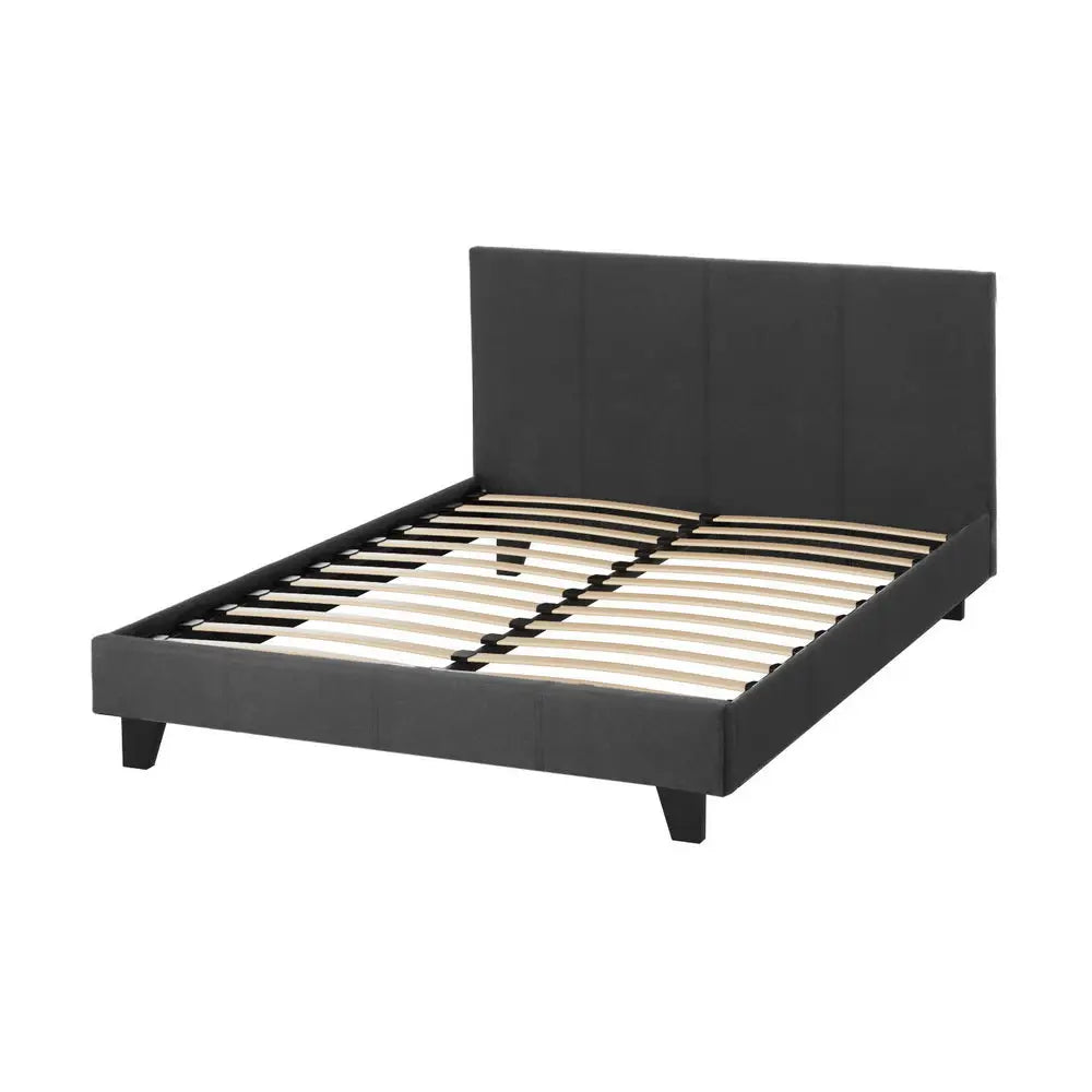 Artiss Bed Frame Double Size Charcoal NEO - Furniture > Bedroom > Beds & Bed Frames
