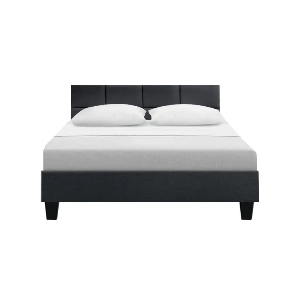 Artiss Bed Frame Double Size Charcoal TINO - Furniture > Bedroom