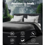 Artiss Bed Frame Double Size Charcoal TINO - Furniture > Bedroom