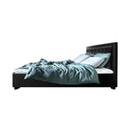 Artiss Bed Frame Double Size Gas Lift Black TIYO - Furniture > Bedroom