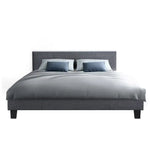 Artiss Bed Frame Double Size Grey NEO - Furniture > Bedroom