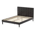 Artiss Bed Frame Double Size LED Black RAVI - Furniture > Bedroom