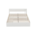 Artiss Bed Frame Double Size Mattress Base wtih Charging Ports 2 Storage Drawers - Furniture > Bedroom > Beds & Bed
