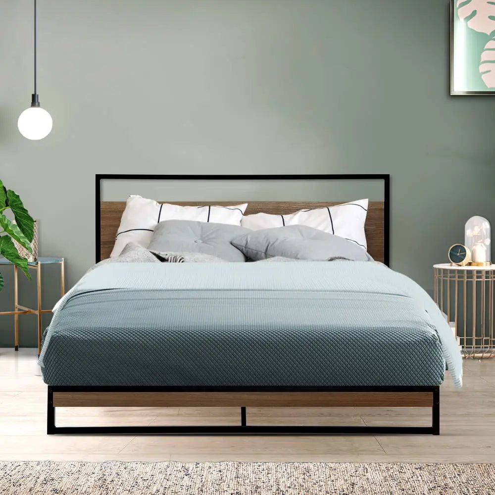 Artiss Bed Frame Double Size Metal Frame DANE - Furniture > Bedroom