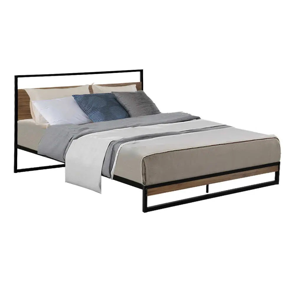 Artiss Bed Frame Double Size Metal Frame DANE - Furniture > Bedroom
