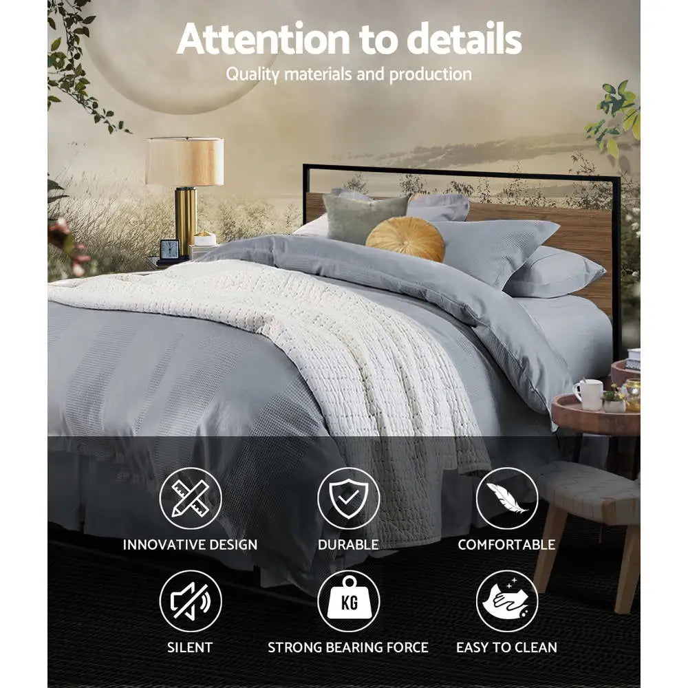 Artiss Bed Frame Double Size Metal Frame DANE - Furniture > Bedroom