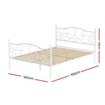 Artiss Bed Frame Double Size Metal Frame GROA - Furniture > Bedroom