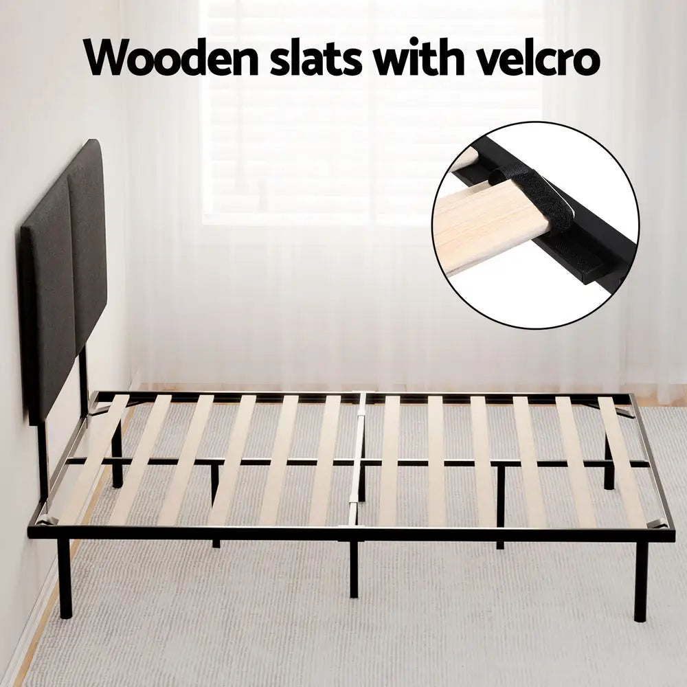 Artiss Bed Frame Double Size Metal Frame NOR - Furniture > Bedroom > Beds & Bed Frames