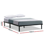 Artiss Bed Frame Double Size Metal Frame TED - Furniture > Bedroom