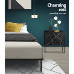Artiss Bed Frame Double Size Metal Frame TED - Furniture > Bedroom