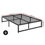 Artiss Bed Frame Double Size Metal Frame TINO - Furniture > Bedroom
