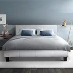 Artiss Bed Frame Double Size White NEO - Furniture > Bedroom