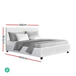 Artiss Bed Frame Double Size White NEO - Furniture > Bedroom