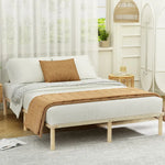 Artiss Bed Frame Double Size Wooden Base Mattress Platform Timber Pine AMBA - Furniture > Bedroom