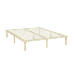 Artiss Bed Frame Double Size Wooden Base Mattress Platform Timber Pine AMBA - Furniture > Bedroom
