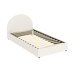 Artiss Bed Frame Gas Lift Strorage Beds Base Platform Boucle Fabric King Single ELLA - Furniture > Bedroom > Beds & Bed