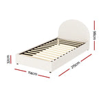 Artiss Bed Frame Gas Lift Strorage Beds Base Platform Boucle Fabric King Single ELLA - Furniture > Bedroom > Beds & Bed