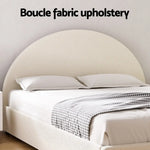 Artiss Bed Frame Gas Lift Strorage Beds Base Platform Boucle Fabric Double ELLA - Furniture > Bedroom > Beds & Bed