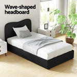 Artiss Bed Frame King Single Size Boucle DARA - Furniture > Bedroom > Beds & Bed Frames