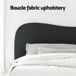 Artiss Bed Frame King Single Size Boucle DARA - Furniture > Bedroom > Beds & Bed Frames
